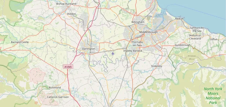 Map of the Teesside area we cover